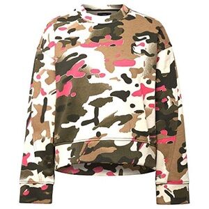 G Star RAW Loose Fit Crewneck Camo All Over Sweater • Sweatshirt